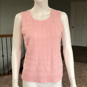 Spense pink knit sleeveless top szPM